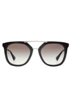 Prada Prada Geometric Aviator Sunglasses - Black