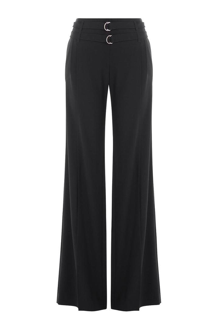 Michael Kors Michael Kors Wide Leg Virgin Wool Pants - Black