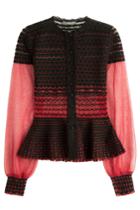 Alexander Mcqueen Alexander Mcqueen Knit Cardigan With Silk - Red