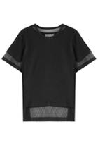 Maison Margiela Maison Margiela Cotton Mesh Panel Top - Black
