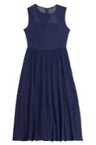 Rachel Zoe Rachel Zoe Midi Dress With Sheer Inserts - Blue