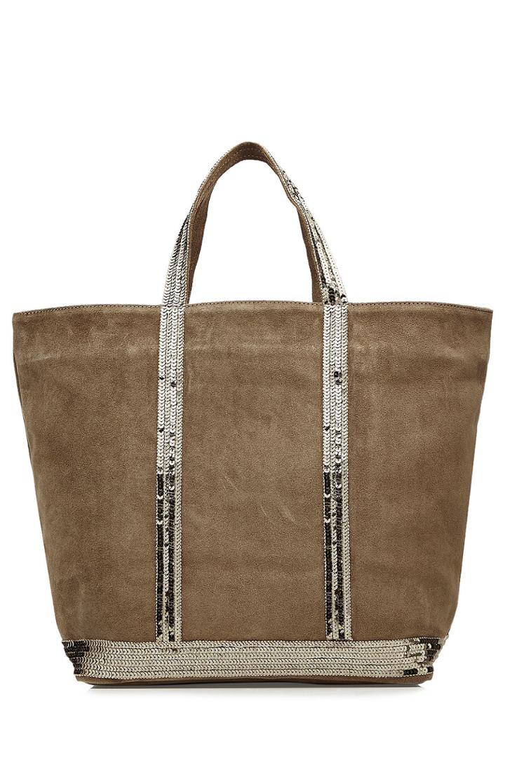 Vanessa Bruno Vanessa Bruno Suede Tote With Sequin Embellishment - None