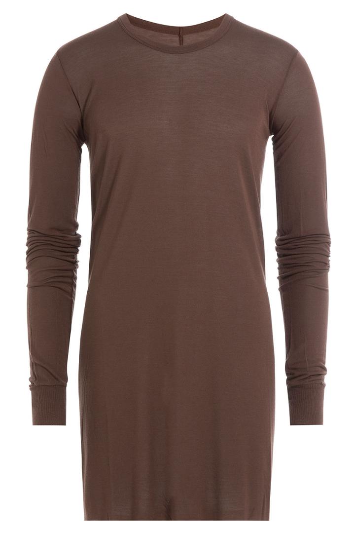 Rick Owens Rick Owens Long Sleeved Top With Silk