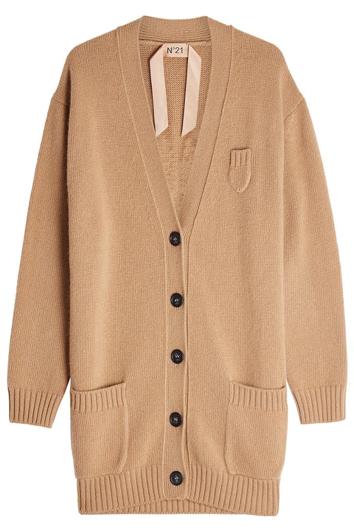 N 21 N&deg;21 Wool Cardigan With Embellishment