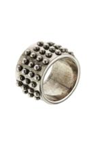 Alexander Mcqueen Alexander Mcqueen Distressed Ring - Silver