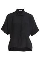 Jil Sander Jil Sander Fluid Silk Shirt - Black