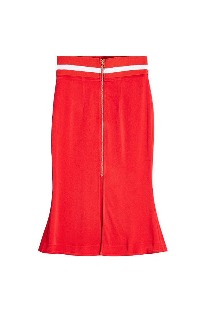 Maggie Marilyn Maggie Marilyn Crepe Skirt With Fluted Hem