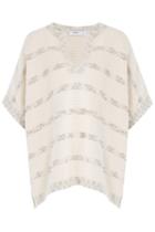 Vince Vince Knitted Cotton Cape - White
