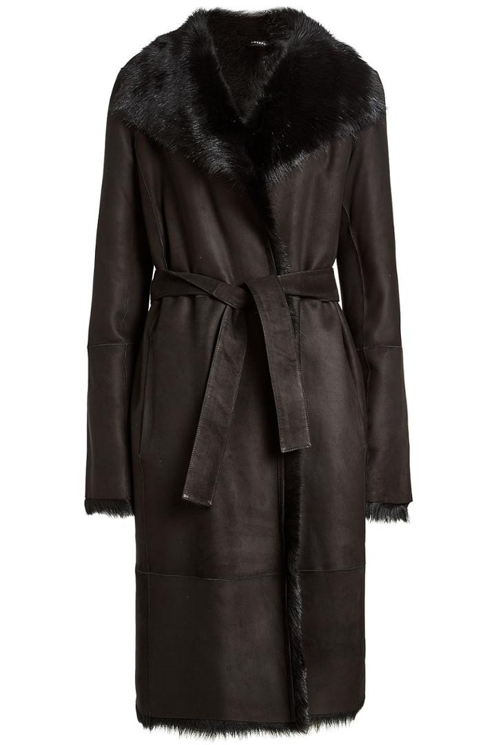 Joseph Joseph Suede And Fur Coat