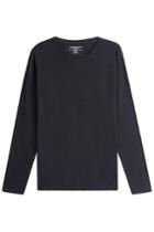 Majestic Majestic Long Sleeved Cotton-cashmere Top - Blue