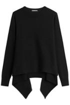 Alexander Mcqueen Alexander Mcqueen Cashmere Pullover With Asymmetric Hem - Black