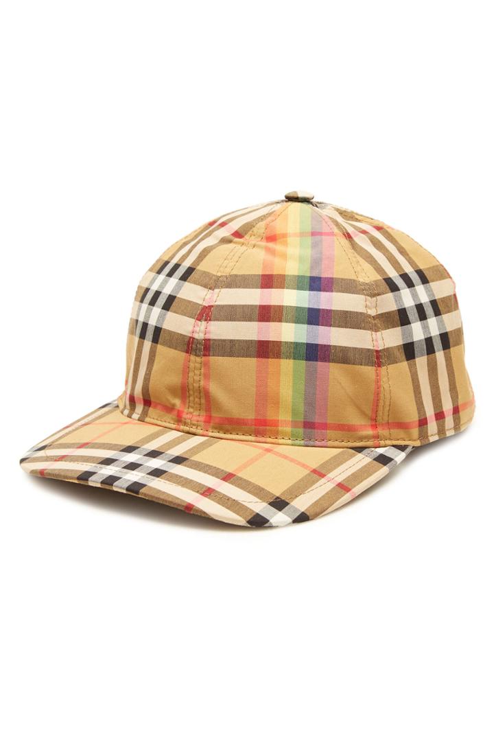 Burberry Burberry Checked Cotton Baseball Cap