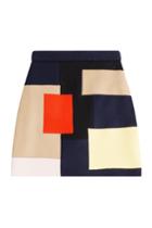 Msgm Msgm Wool Mini Skirt - Multicolor