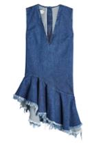 Marques' Almeida Marques' Almeida Frayed Denim Shift Dress
