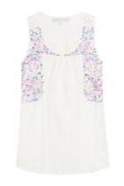 Christophe Sauvat Christophe Sauvat Sleeveless Cotton Top With Embroidery - None