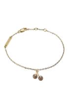 Marc Jacobs Marc Jacobs Embellished Sterling Silver Cherry Chain Bracelet