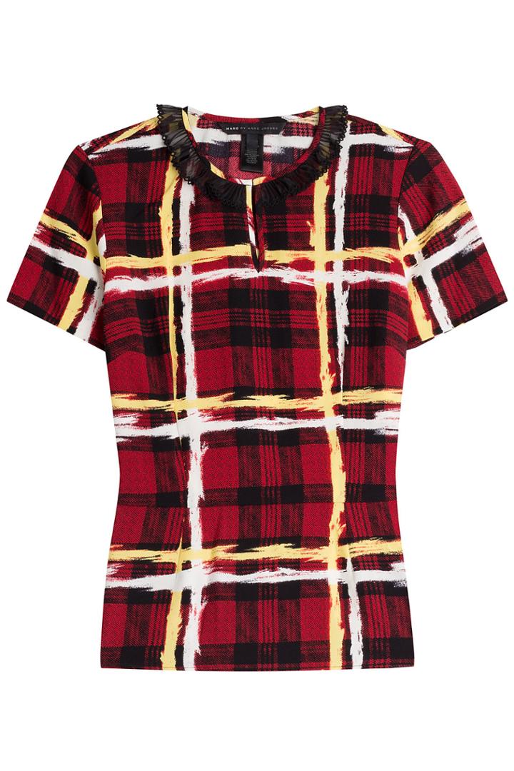 Marc By Marc Jacobs Marc By Marc Jacobs Printed Top With Collar