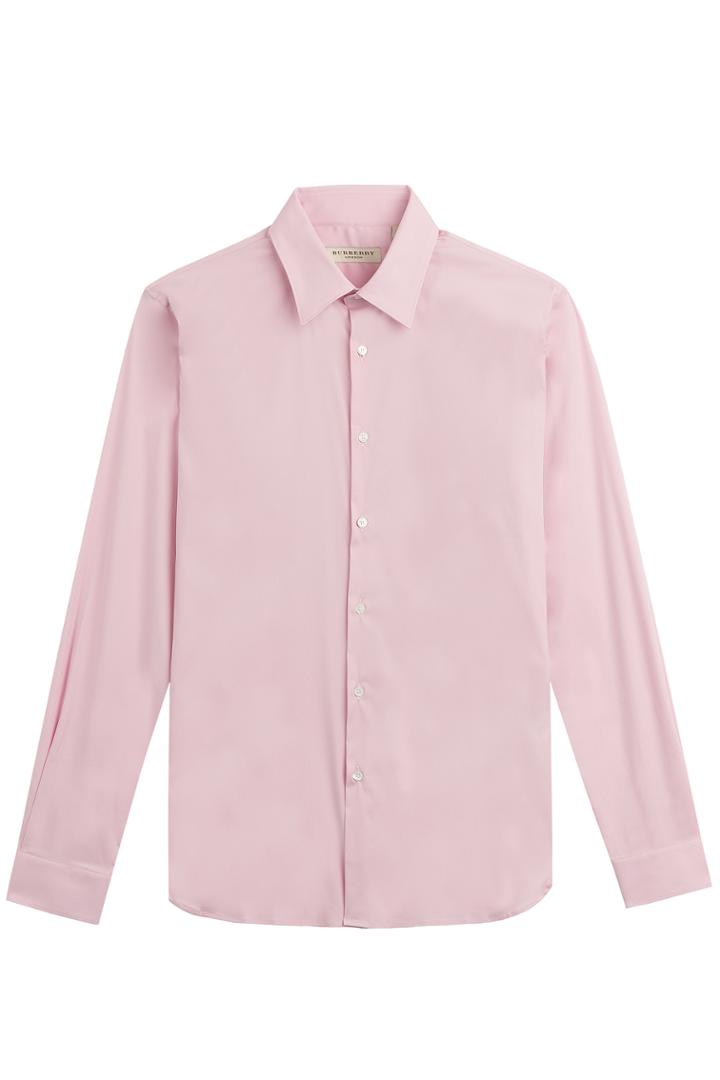 Burberry London Burberry London Seaford Stretch Cotton Shirt - Rose
