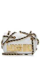 Moschino Moschino Quilted Leather Shoulder Bag With Chains - White