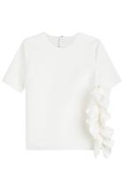 Msgm Msgm Top With Ruffle - White