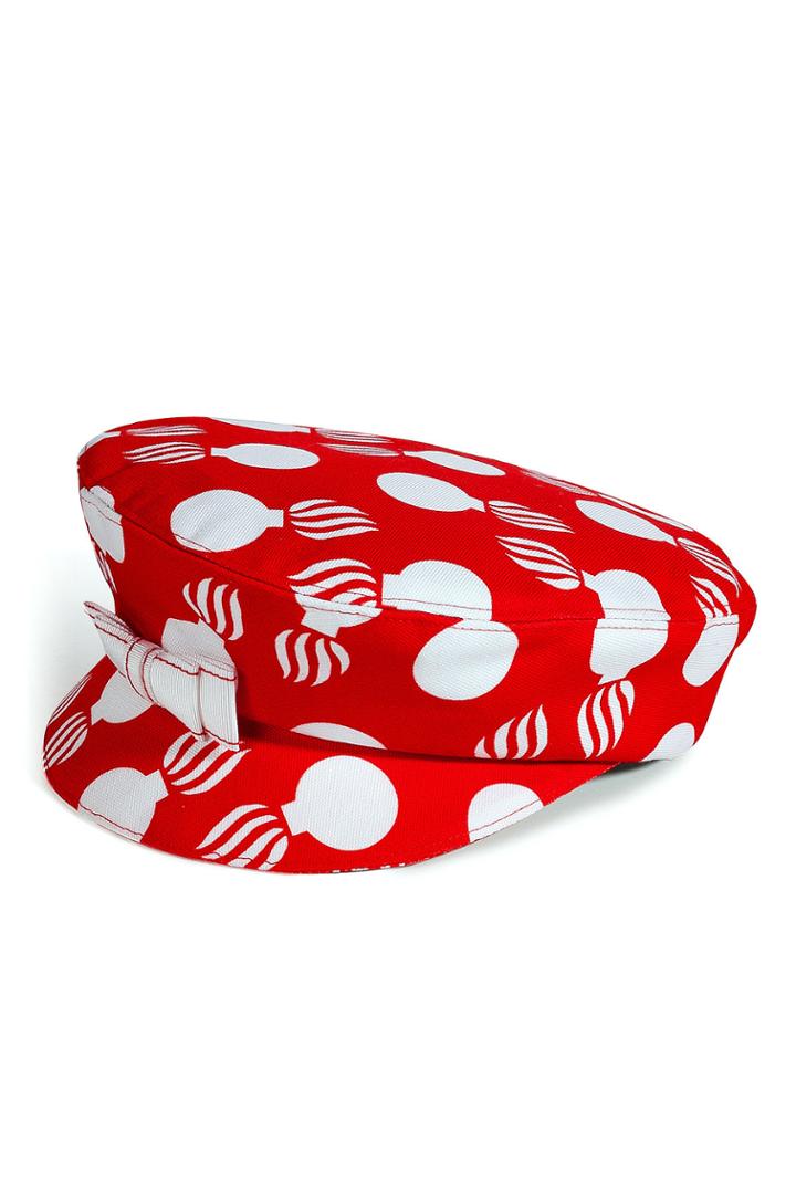 L'wren Scott L'wren Scott Red/cream Printed Hat