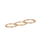 Sophie Bille Brahe Gold/diamond Rue De Diamant Triple Ring