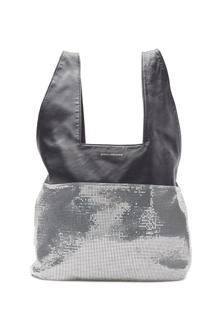 Paco Rabanne Paco Rabanne Leather Shopper With Sequins