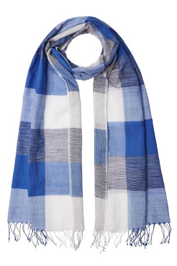 Aish Aish Cotton Scarf - Blue