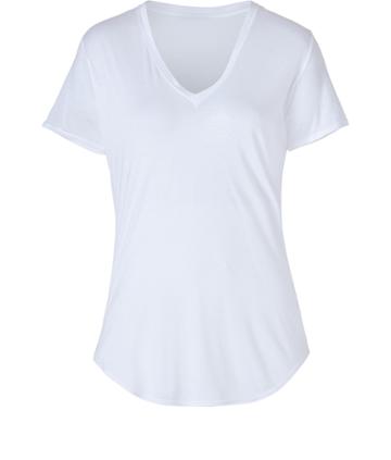 Helmut Optic White Kinetic Jersey V-neck T-shirt