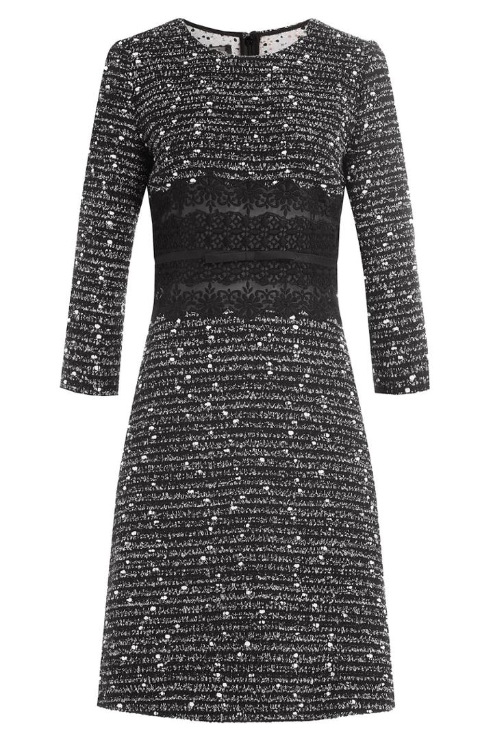 Giambattista Valli Giambattista Valli Dress With Virgin Wool And Lace - Black