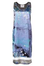 Preen By Thornton Bregazzi Preen By Thornton Bregazzi Floral Print Midi-dress - Blue