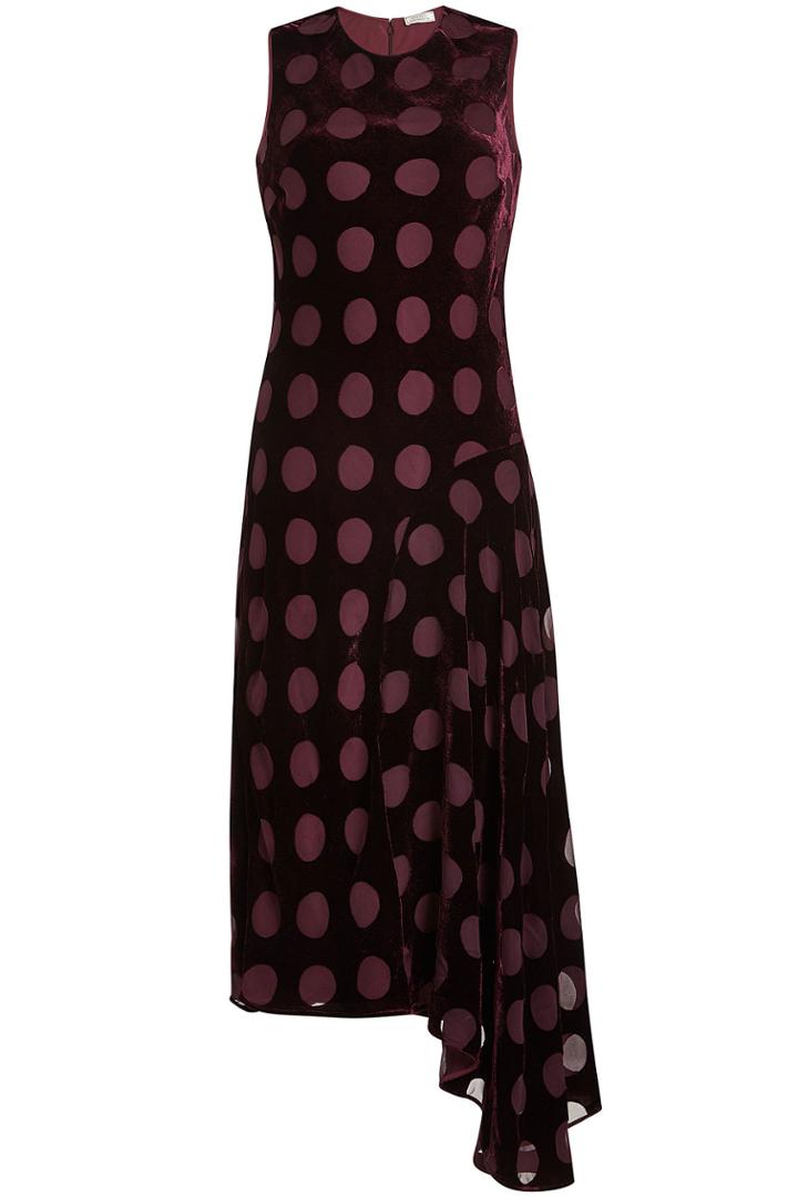 Nina Ricci Nina Ricci Velvet Dress With Chiffon Spots
