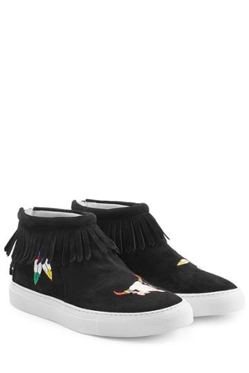 Joshua Sanders Joshua Sanders Embroidered Suede Sneakers