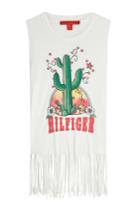 Hilfiger Collection Hilfiger Collection Printed Vest With Fringe