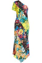 Diane Von Furstenberg Diane Von Furstenberg Printed Silk Dress With Asymmetric Hem