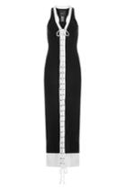 Fentyxpuma By Rihanna Fentyxpuma By Rihanna Ribbed Cotton Dress With Lace-up Front