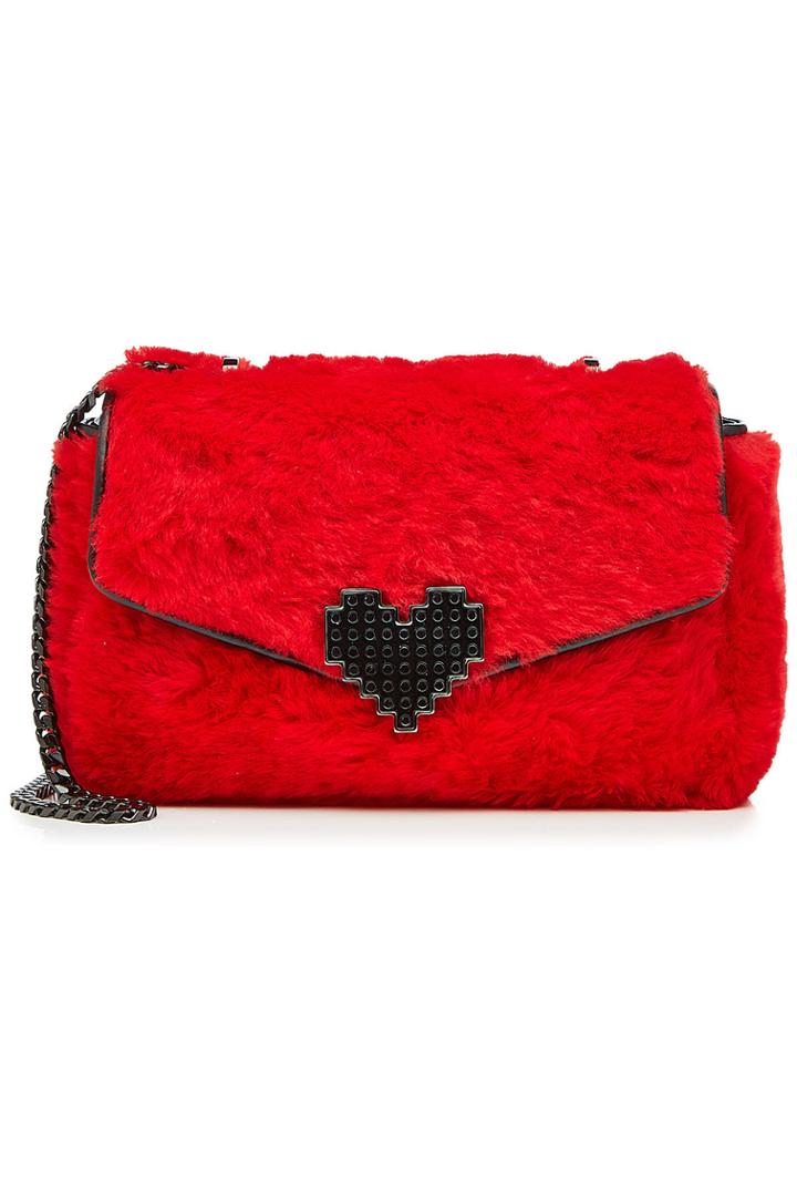 Les Petits Joueurs Les Petits Joueurs Fur And Leather Cross-body Bag