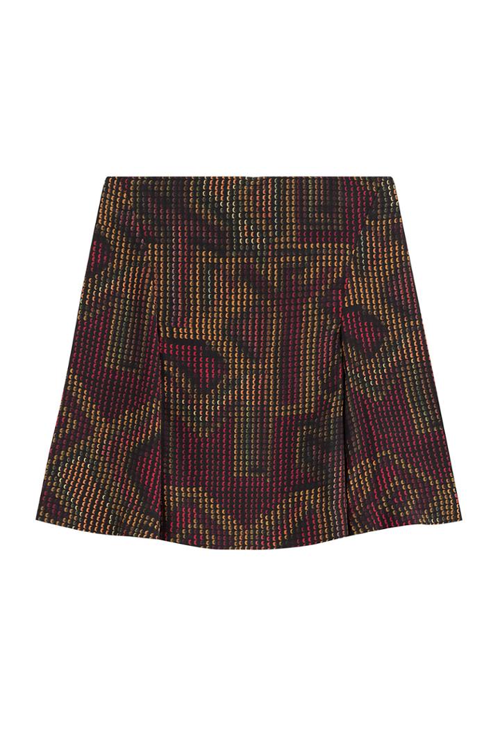 Kenzo Kenzo Printed Silk Skirt - Orange