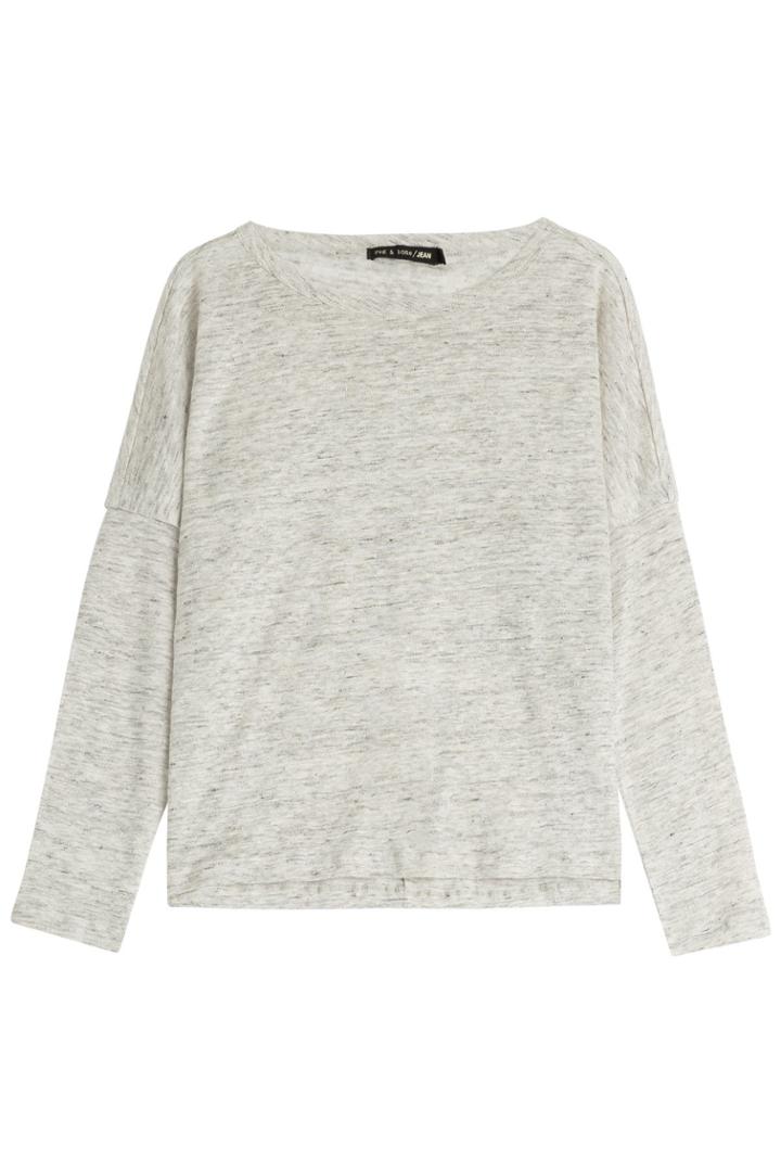 Rag & Bone Rag & Bone Deal Linen Long Sleeve Top - None