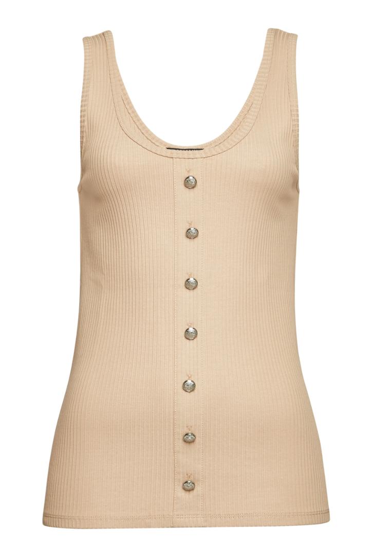 Balmain Balmain Sleeveless Top With Cotton