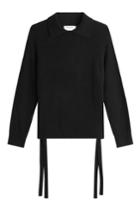 Frame Denim Frame Denim Cashmere Pullover With Ties At The Sides - Black