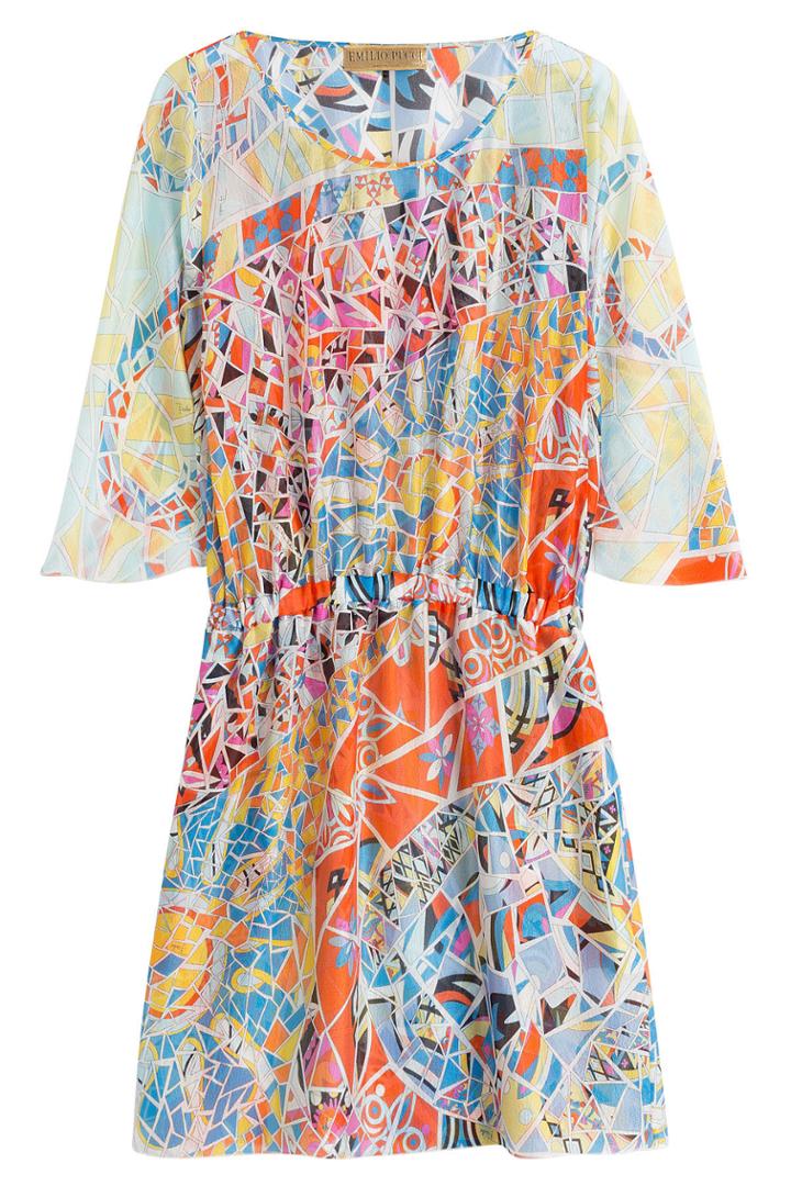 Emilio Pucci Emilio Pucci Printed Silk Tunic - Multicolored