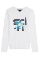 Marc By Marc Jacobs Marc By Marc Jacobs Sci-fi Long Sleeved Cotton Top - White