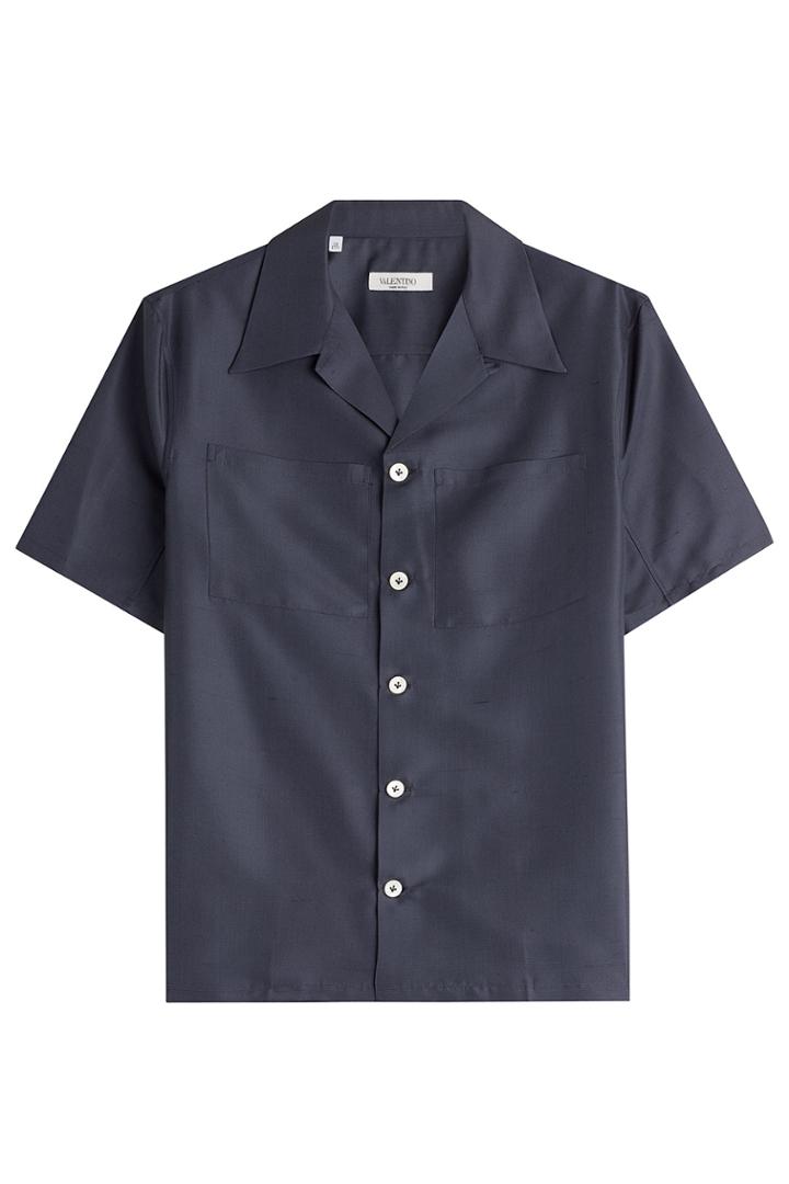 Valentino Valentino Silk Shirt - Blue