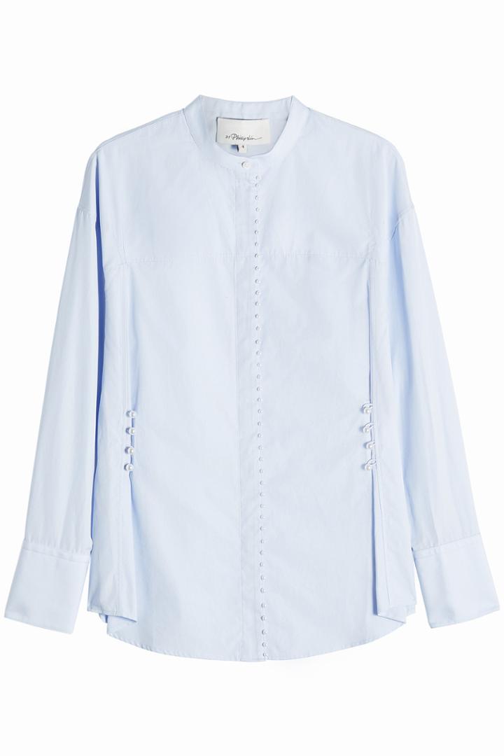 3.1 Phillip Lim 3.1 Phillip Lim Cotton Blouse With Faux Pearls