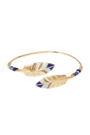 Gas Bijoux Gas Bijoux Duality Penna 24kt Gold-plated Bracelet