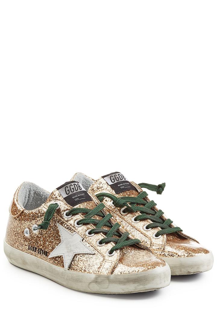 Golden Goose Golden Goose Super Star Glitter Sneakers
