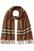 Burberry Shoes & Accessories Burberry Shoes & Accessories Giant Check Cashmere Scarf - Brown