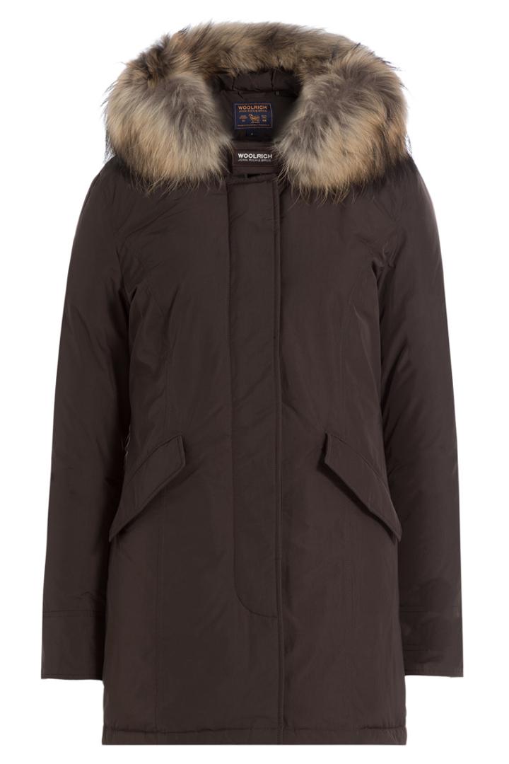 Woolrich Woolrich Luxury Arctic Down Parka With Fur-trimmed Hood - Brown