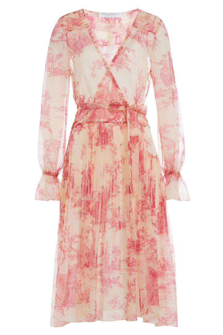 Philosophy Di Lorenzo Serafini Philosophy Di Lorenzo Serafini Printed Silk Chiffon Dress - None